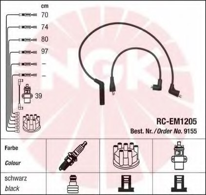 NGK 9155 Ignition Cable Kit